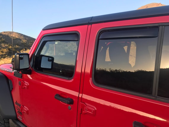 Jeep wrangler online rain guards
