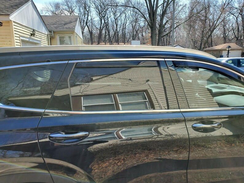 Hyundai Santa Fe Inchannel Rain Guards Fits 20192023 Full Etsy