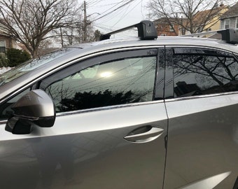 DARK SMOKE IN-CHANNEL RAIN GUARDS FOR LEXUS UX FULL SET FITS 2019-2021 DARK SMOKE IN-CHANNEL RAIN GUARDS FOR LEXUS UX FULL SET FITS 2019-2021