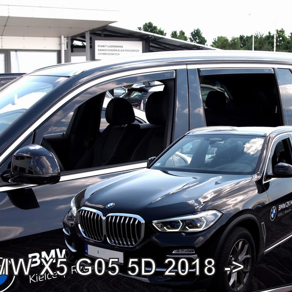 IN-Channel Rain Guards for BMW X5 2019-2024 ( full set in dark smoke)