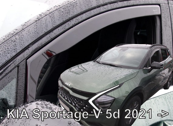 In-Channel Regenschutz für Kia Sportage 2023-UP Fronten nur in dunklem  Rauch - .de