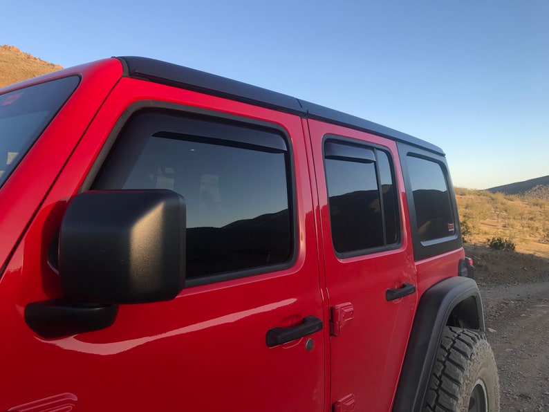 Inchannel Rain Guards for Jeep Wrangler JL 20182022 Full Etsy