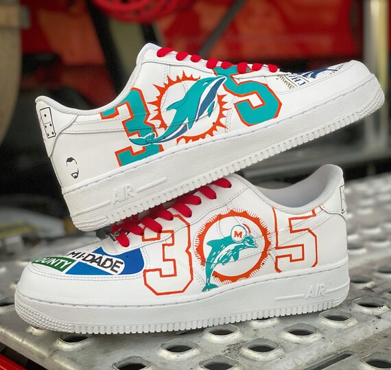 custom miami dolphins shoes