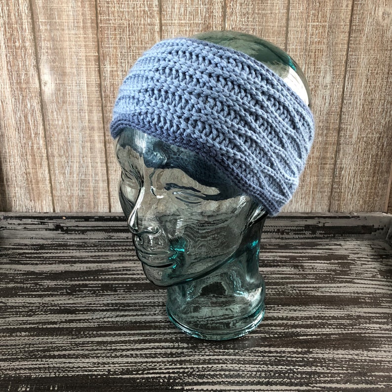 Handmade Crochet Blue Wave headband Earwarmer, Crochet earwarmer image 2