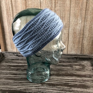 Handmade Crochet Blue Wave headband Earwarmer, Crochet earwarmer image 3