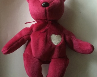 Valentina Beanie Baby 1999. No Red Stamp inside Tush Tag.