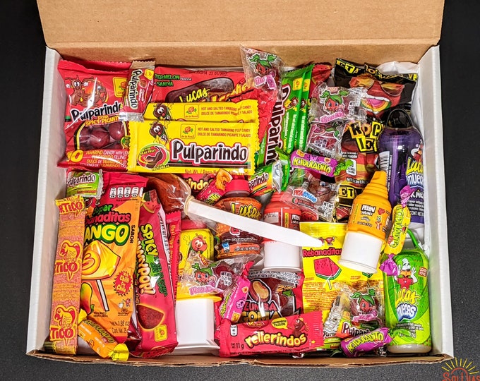 Spicy Mexican Candy Gift Box - Etsy