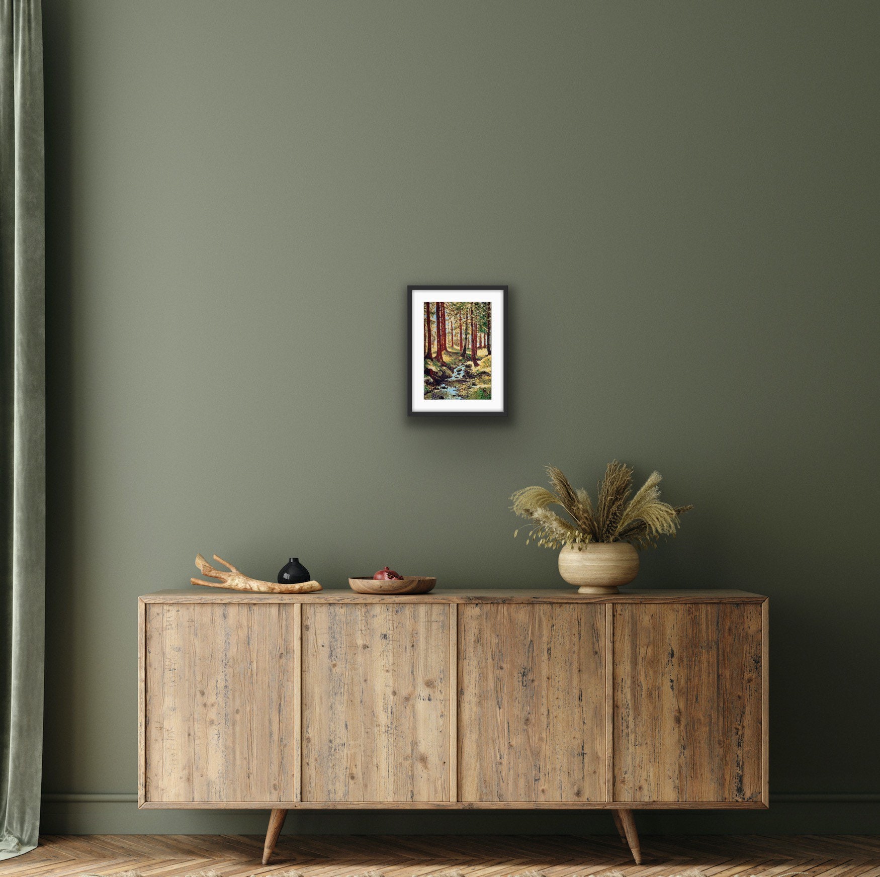 Vermont artwork Vermont completed cross stitch Pine tree Etsy