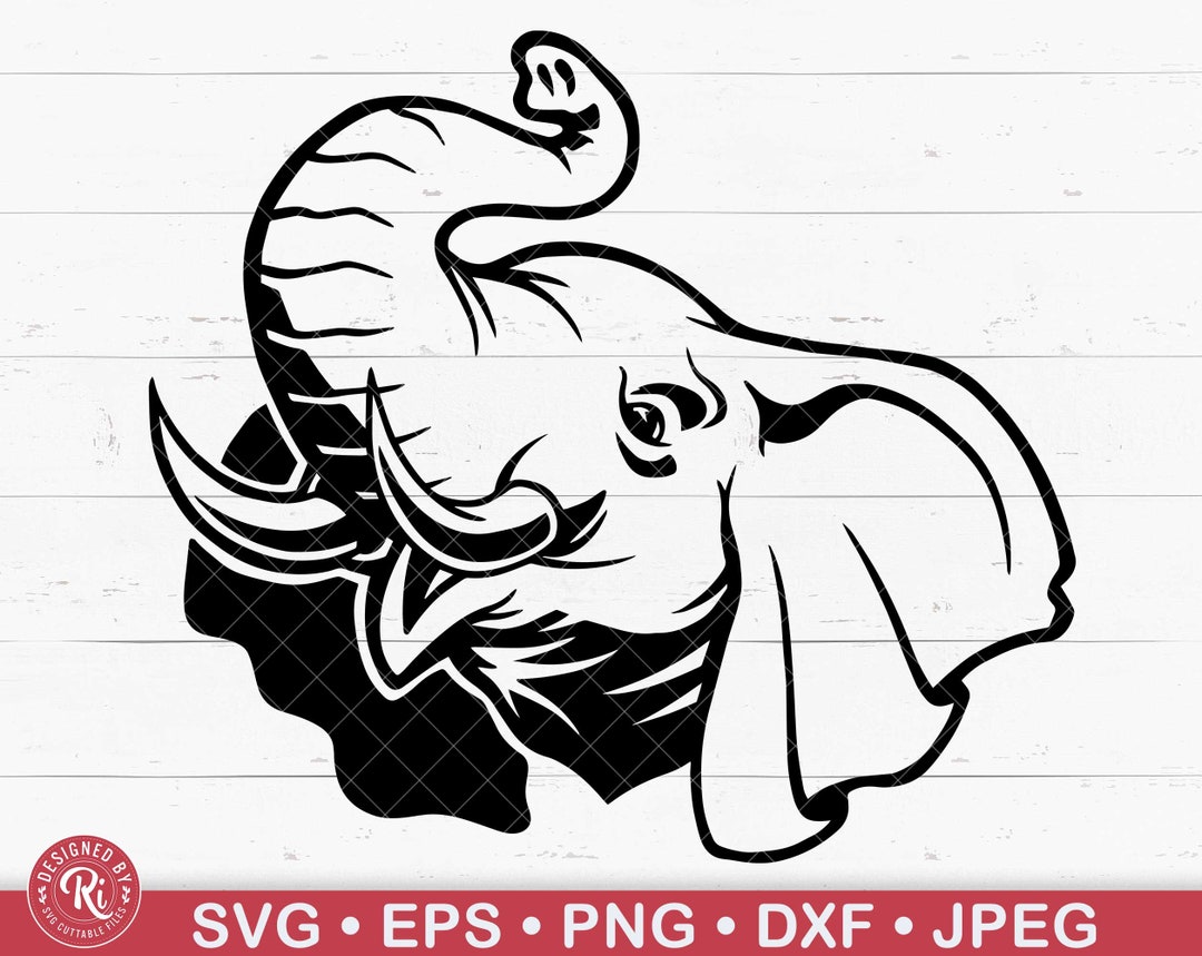 Elephant Head Svg, Elephant Trunk, Safari Animals, Elephant Clipart