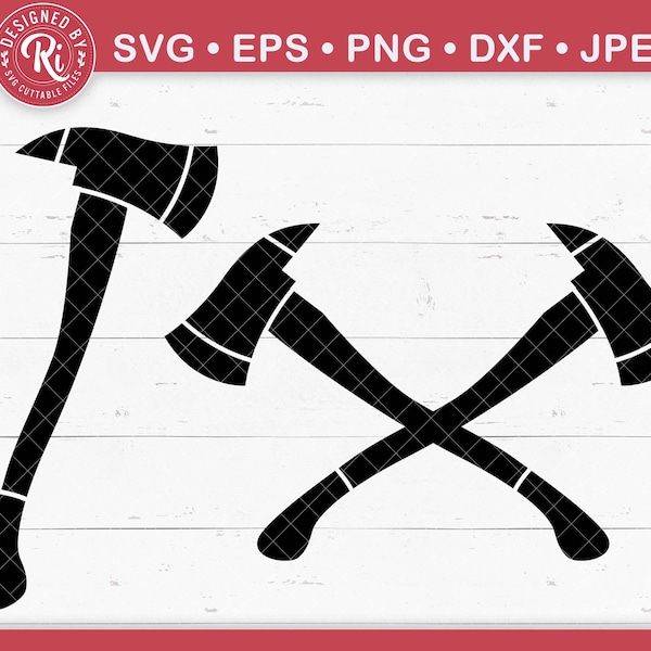 Firefighter Axe Svg, Axe Svg, Fireman Axe Svg, Fire Department Svg, Crossed Axe Svg, Firefighting Svg, Fireman Logo, Firefighter Logo Cricut