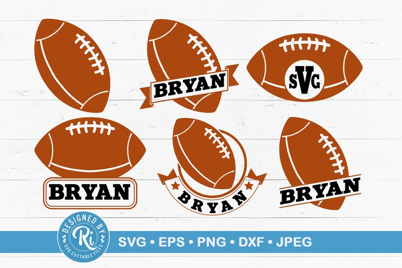 Football Logo Svg Football Templates Svg Football Icons Svg Monogram Frame Svg Football Svg Files Sports Icons Svg Sports Logos Svg