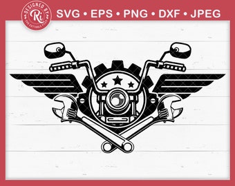 Motorcycle Logo Svg, Bike Svg, Motorcycle Sticker, Motorcycle Shirt, Motorcycle Svg, Mechanic Svg, Garage Svg, Motorcycle Decal Svg, Cricut