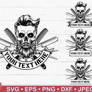 US Skull Barber Monogram Svg, Peine, Peluquero, Buscavidas De Cabello, Peluquero, Peluquería, Peluquería, Logotipo, Decoración, Tijeras, Clipart, Png