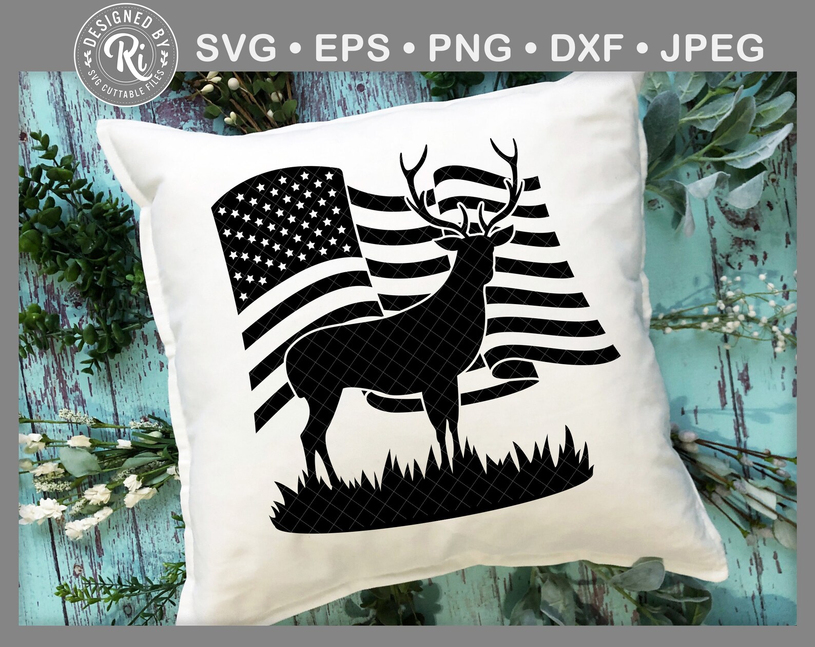 Free Free American Flag Deer Svg 134 SVG PNG EPS DXF File