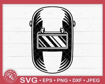 Welding Helmet Svg, Welder, Mechanic, Construction, Handyman, Occupation, Sign, Logo, Icon, Shirt, Clipart, Cut File, Cricut, Eps, Dxf, Png