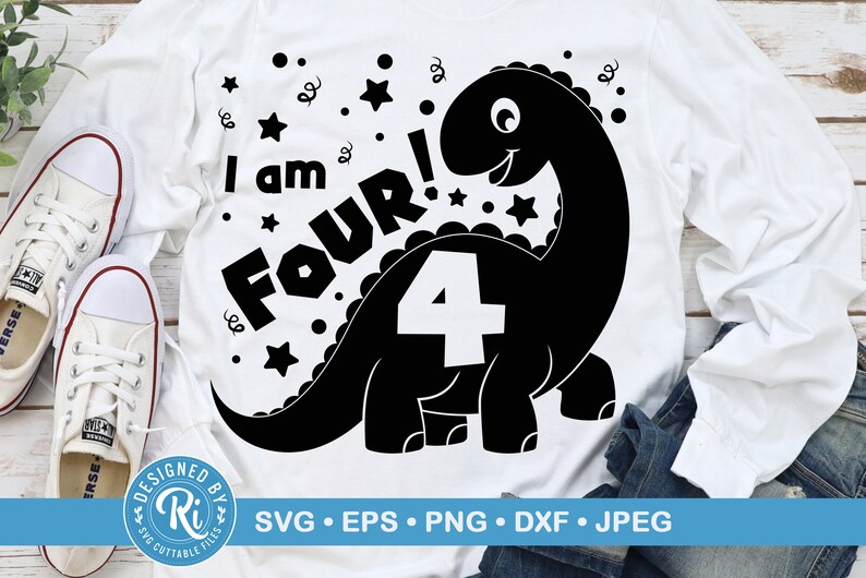 Download Brontosaurus Birthday Svg Dinosaur Birthday Svg Dinosaur Shirt Svg Brontosaurus Svg Jurassic Svg 4 Year Old Svg Dino Birthday Svg Clip Art Art Collectibles