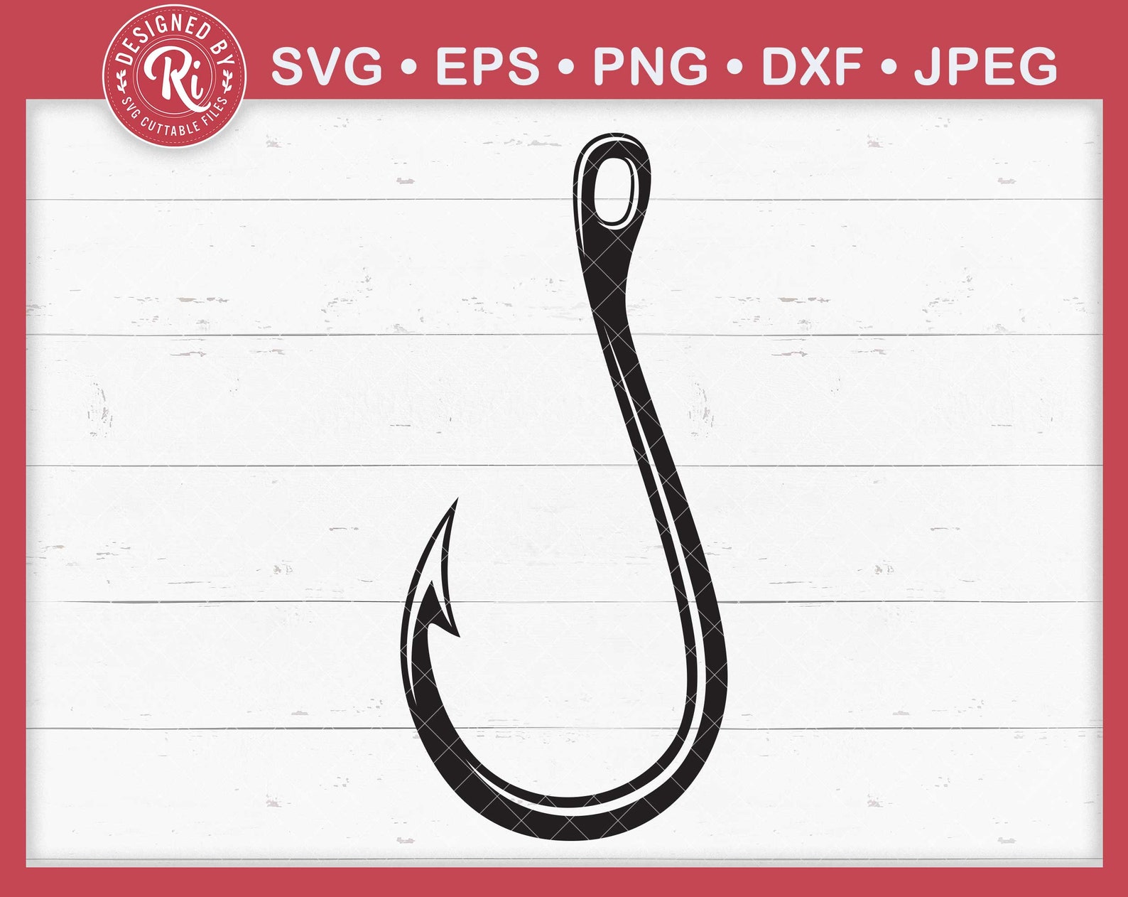 Fish Hooks Svg Crossed Fish Hooks Svg Bass Fishing Svg Gone Etsy