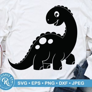 Brontosaurus svg, Dinosaurs svg, Dino Svg, Jurassic Svg, Baby Dinosaur Svg, Cute Dino Svg, Dino Silhouettes Svg, Cute Dinosaur Svg, Cricut