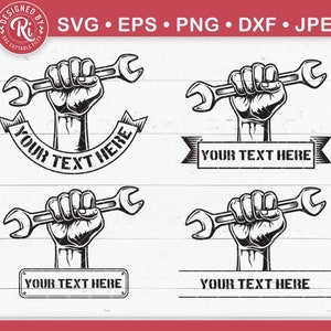 Mechanic Monogram SVG | Auto Mechanic Logo Template | Wrench & Piston Tool png for Cricut, Car Repair, Garage Business Branding, Cricut