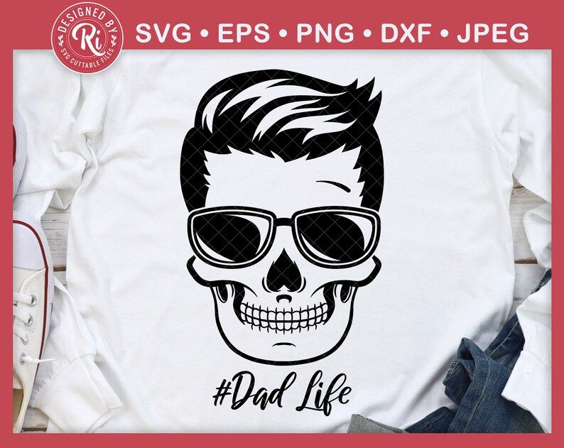 Dad Life Svg Kid Life Svg Dad Skull Svg Fathers Day Svg | Etsy