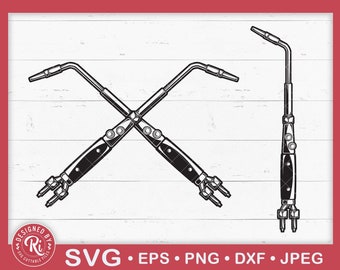 Crossed Welding Torch Svg, Tig Torch, Mechanic, Construction, Handyman, Weld, Labor Day, Gift for Welders, Occupation, Shirt, Logo, Clipart