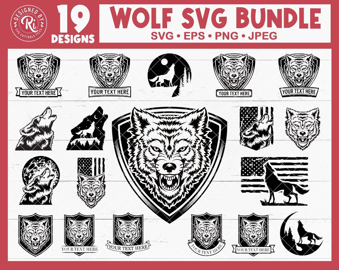 Wolf SVG Bundle, Howling Wolf, Wolves, Wolf Head, Wolf Pack, Wilderness ...