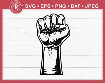 Raised Fist Svg, 1865, Fight, Black History, Protest, Afro, Black Power Fist, Resist, We The People, Empowerment, Fist Bump, Png, Dxf, Eps