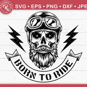 Born To Ride Svg, Skull Biker Svg, Biker Dad Svg, Life Behind Bars Svg, Skull Head Svg, Motorcycle Svg, Big Bike Svg, Motorcycle Printable