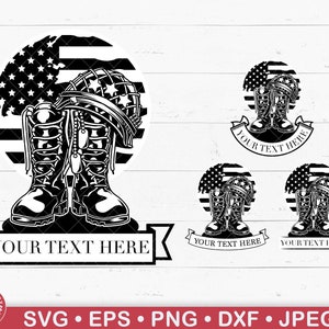 US Combat Boots Monogram Svg, Militare, Veterano, Esercito, Soldato, Patriottico, Bandiera americana, 4 luglio, Marina, Giorno della Memoria, Stivali Adesivi