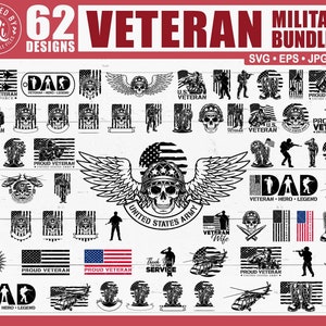 Veteran Svg Bundle | Military Svg Bundle | Patriotic Svg Bundle | Army Veteran Svg Bundle | Soldier Svg | US Army Svg |  Cricut | Cut File