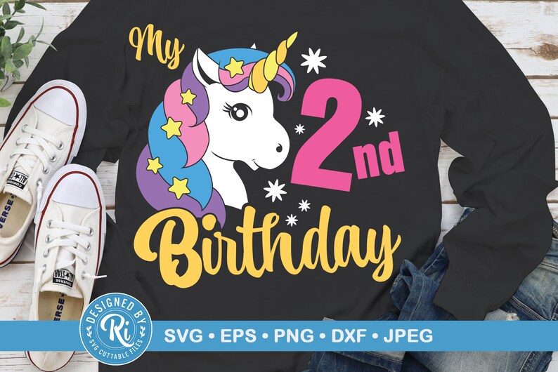 Unicorn Head Unicorn Birthday Svg Unicorn Birthday Cricut 2 Years Old Unicorn Birthday Unicorn Birthday Design Unicorn Birthday Shirt