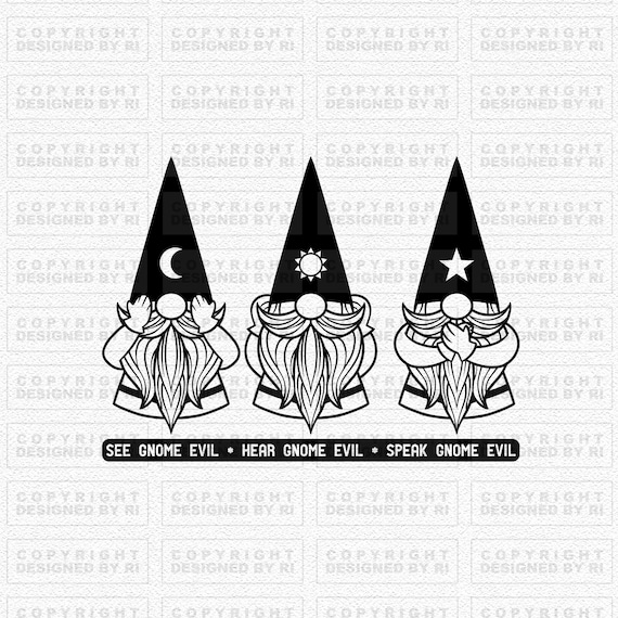 Evil Garden Gnomes Clipart