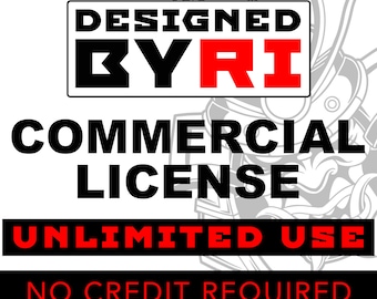 Extended Commercial License For One Digital Artwork Unlimited Uses Designed By Ri