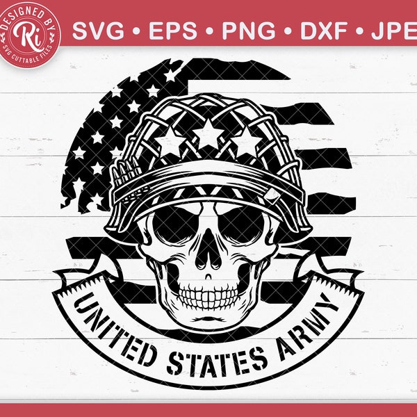 United States Army Svg, Soldier Skull Svg, Veteran Svg, US Army Svg, Soldier Svg, Army Svg File, Army Dad Svg, Patriot Svg, Army Logo Svg