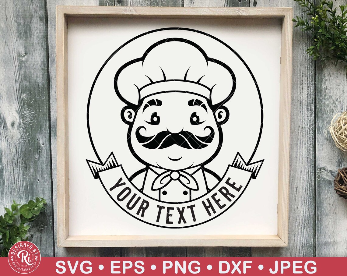 Chef Logo Svg, Chef Monogram, Restaurant Logo, Kitchen Logo, Chef ...