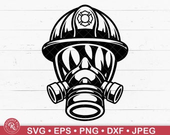 Firefighter Helmet Svg, Firefighter Mask, Fireman, Fire Fighter, First Responder, Fire Rescue, Red Line, Fire Department, Cricut, Png, Eps