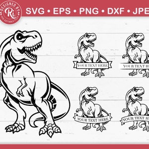 TRex Monogram Svg, TRex Svg, Dinosaurs Svg, Dino Svg, Name Frame Svg, Monogram Svg, Tyrannosaurus Rex Svg, Tyrannosaurus Rex Monogram Svg