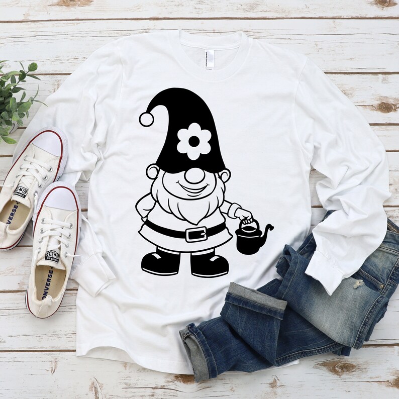 Download Clip Art Shirt Png Garden Decor Printable Garden Gnome Svg Vector Christmas Gnome Water Can Sticker Eps Gardening Svg Svg Png Clipart Art Collectibles