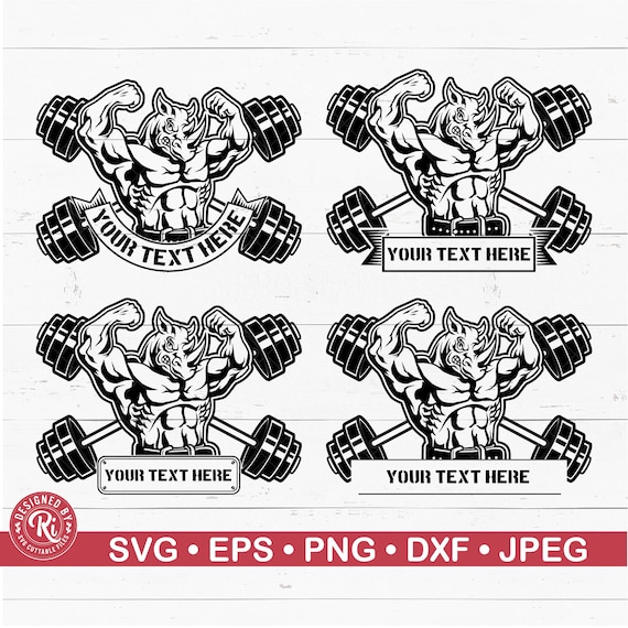 Buy Rhino Barbell Body Builder Monogram Svg Beast Mode Gym Shirt Workout Fitness Weight Lifting Muscles Gym Logo Body Buidler Wild Png Online in India Etsy