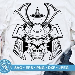Samurai Svg, Samurai Png, Samurai Sticker, Asian Svg, Samurai Shirt, Warrior Svg, Ninja Svg, Samurai Mask Svg, Japanese Samurai Art, Anime