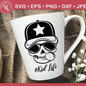 Dad Life Svg Kid Life Svg Dad Skull Svg Fathers Day Svg | Etsy