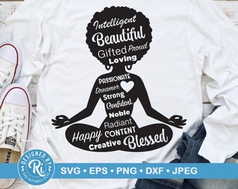 Afro Woman Svg, Black Lives Matter jpg,  Melanin Queen Clipart, Black Girl Magic, Afro Hair, Feminist Afrocentric Cut File, Cricut Cut File