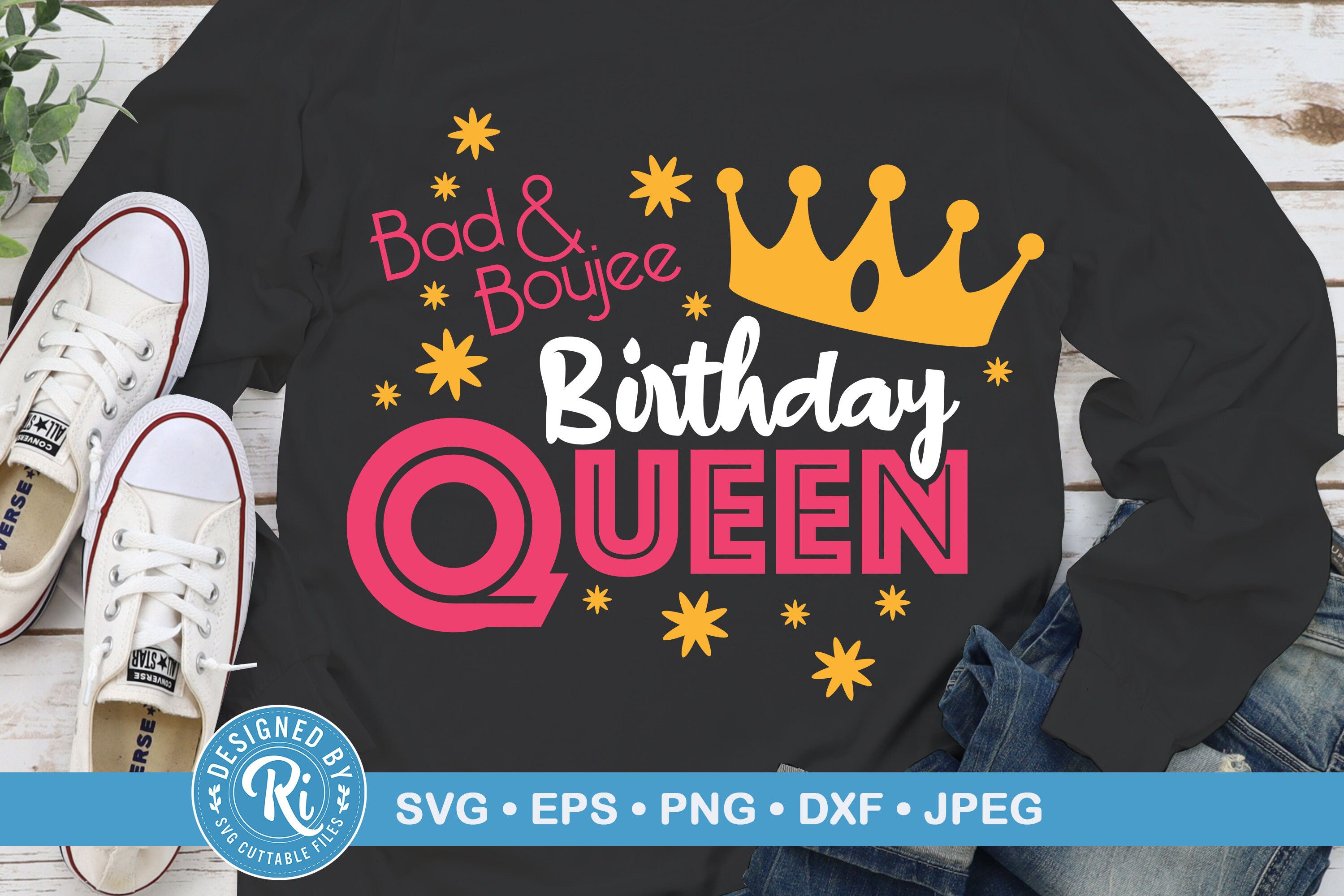 Download Bad and Boujee Birthday Queen Svg Birthday Shirt Svg | Etsy
