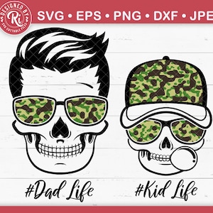 Dad Life Kid Life Svg, Camouflage Svg, Dad Life Svg, Dad Life Kid Life ...
