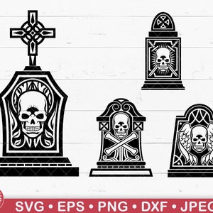 Tombstone Svg, Grafsteen, Kerkhof, Herfst Decor, Begraafplaats, Halloween, Horror, Rest In Peace, Spooky Season, Gothic, Goth, RIP, Cricut, Png