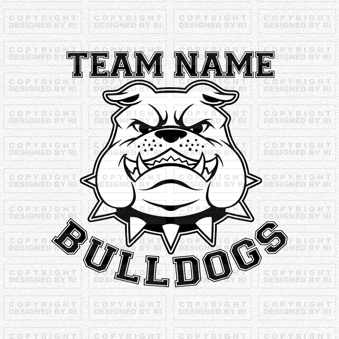 Custom Bulldog Logo Svg Sports Team Svg Bull Dog Svg - Etsy