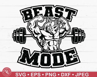 Muscular Rhino Body Builder Svg, Beast Mode, Gymskjorta, Träning, Fitness, Tyngdlyftning, Muskler, Gymlogotyp, Body Builder, Vilddjur, Png