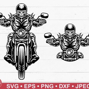 Skull Rider Svg, Biker Schedel, Big Bike, Motorfiets, Ride or Die, Leven Achter De Tralies, Gothic, Ghost Skull, Rider, Shirt, Motor, Cricut, Png
