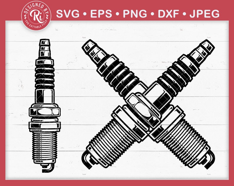 Spark Plug Svg, Mechanic Logo, Mechanic Svg, Motorcycle Repair Svg, Car Repair Svg, Engine Svg, Garage Svg, Shop Svg, Hot Rod Svg, Cut File image 1