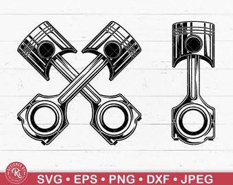 Piston Svg, Mechanic Logo, Motorcycle Repair, Car Repair,  Garage, Shop, Hot Rod, Diesel Engine, Shirt, Handyman, Steampunk, Cricut, Png